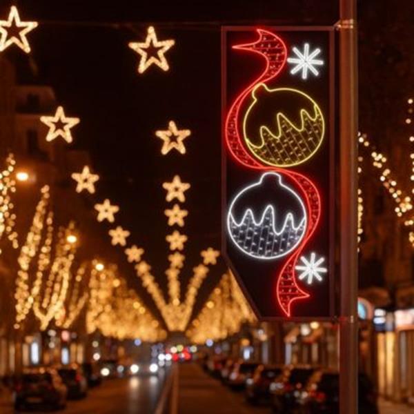 Painéis Luminosos Figuras Natal LED/ Neon Rua Exterior